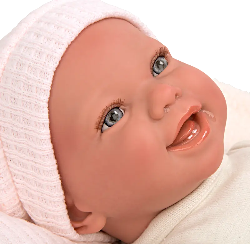Bebe Reborn 45 cm Viviane con Manta y Peluche - Arias 98147