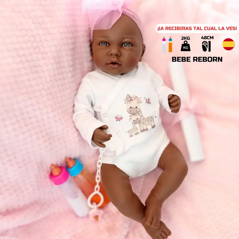 Bebe Reborn Africa – Un Realismo que Sorprende | 48cm