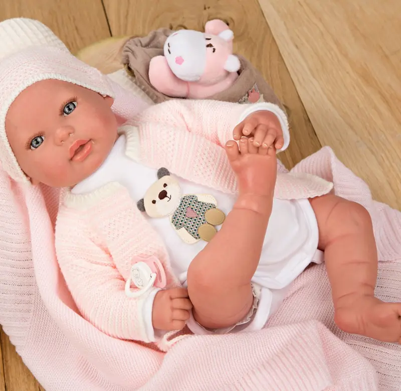 Bebé Reborn Iare 45 cm con Manta y Accesorios | Muñecas Arias