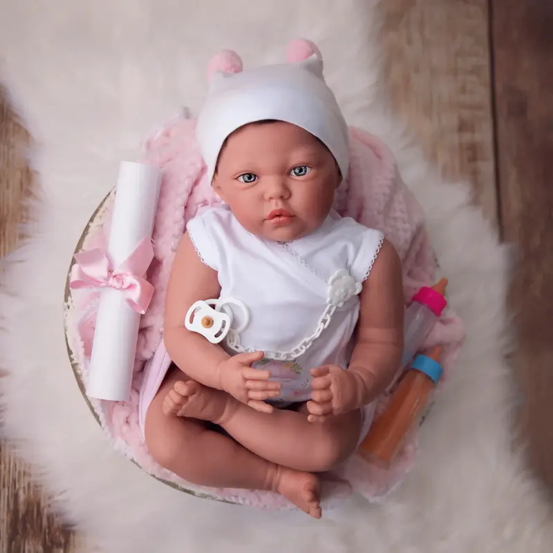 Bebe Reborn Marcela – Ternura que se Siente Auténtica | 52cm, Vinilo Blando