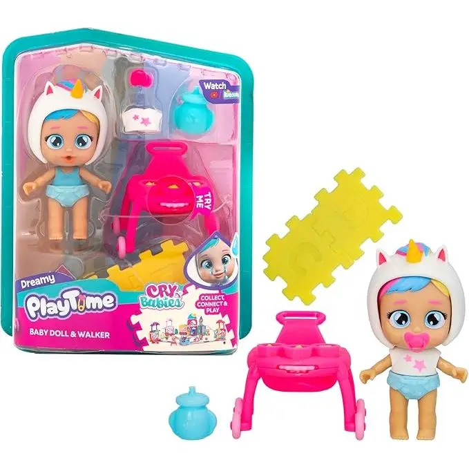 Bebés Llorones Playtime – Andador Interactivo de Dreamy | Correpasillos con Luces y Sonidos | Juguete Educativo para Bebés