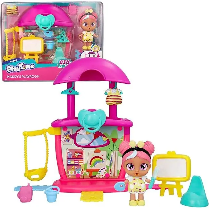 Bebés Llorones Playtime – Maddy’s Playroom | Set de Juego Infantil con Muñeca y Accesorios | Habitación Interactiva para Niños