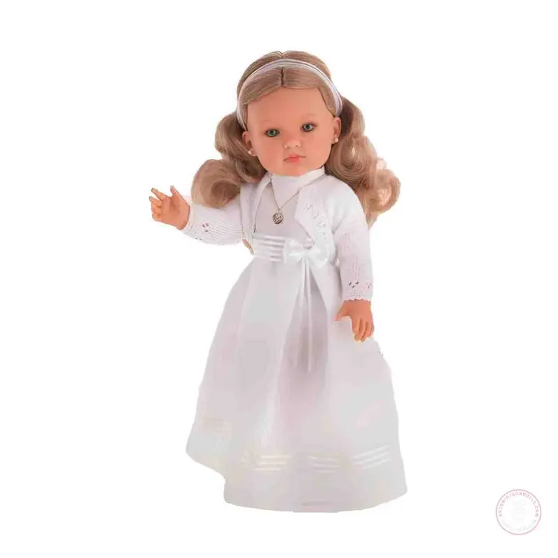 Bella Comunión Rubia Traje Tradicional 45cm - Cuerpo Vinilo Articulado (2815)