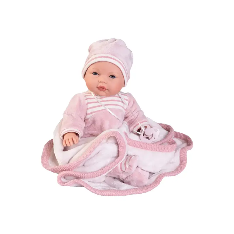 Bimba Lloro Mantita Invierno 37cm Ojos Durmientes Mecanismo (14155)