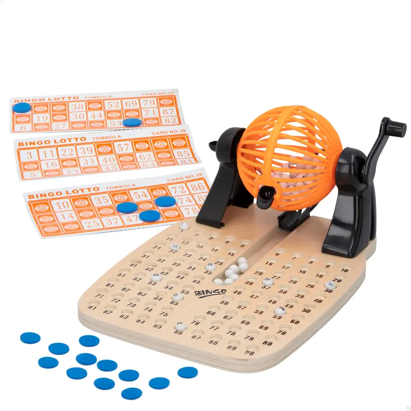 Bingo de madera con accesorios juegos de mesa CB Games