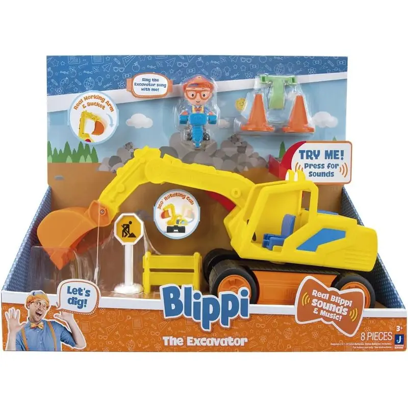 Blippi Vehículo Excavadora con Sonidos