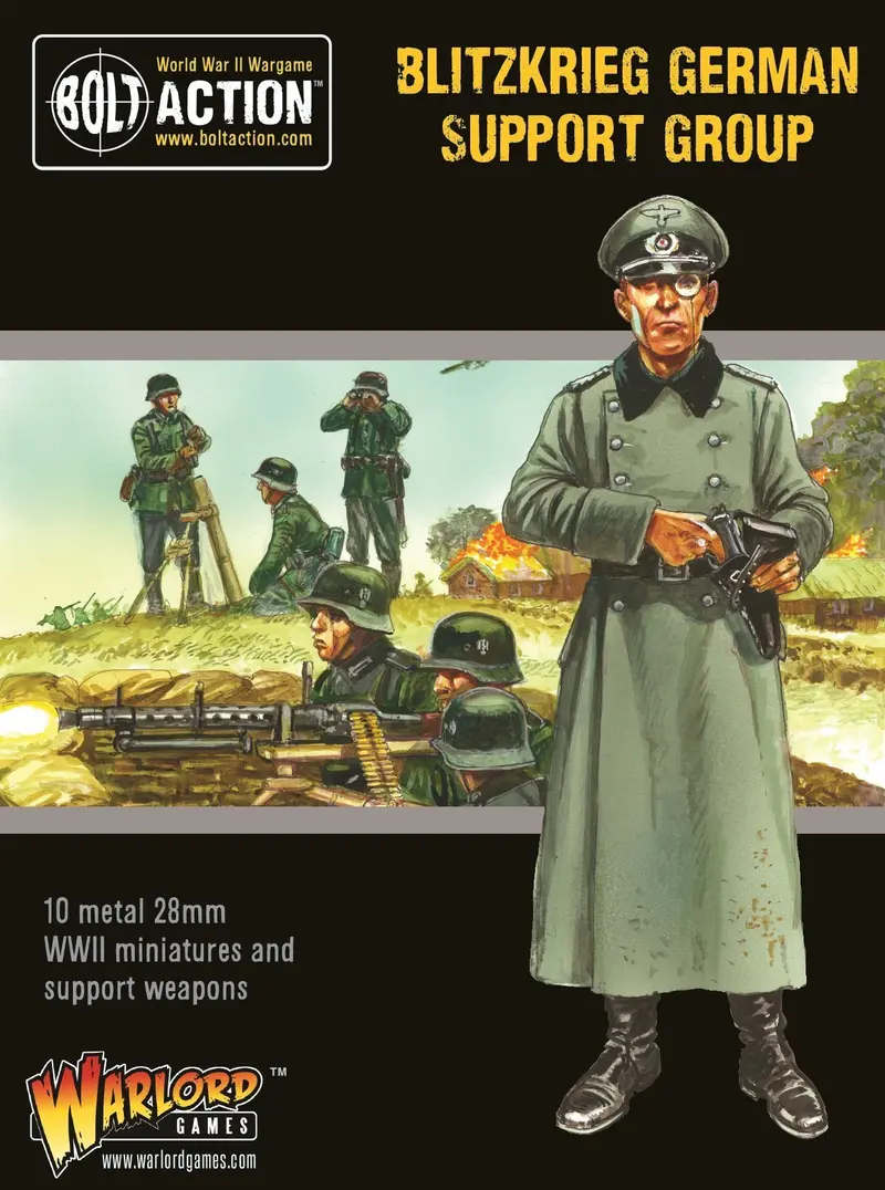 Blitzkrieg German Support Group (HQ, Mortar & MMG)