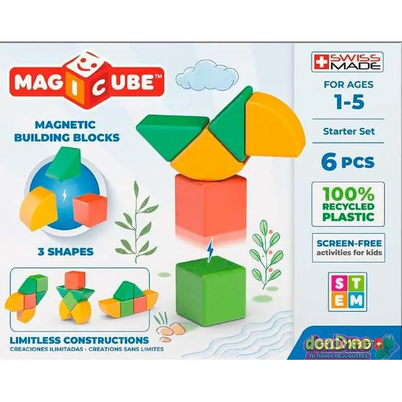 Bloques magneticos magicube 6 pzas.- caja algo dañada