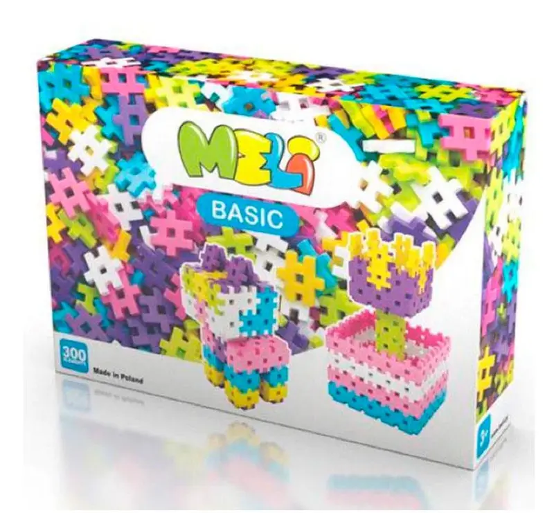 Bloques MELI Basic 300 piezas Pastel