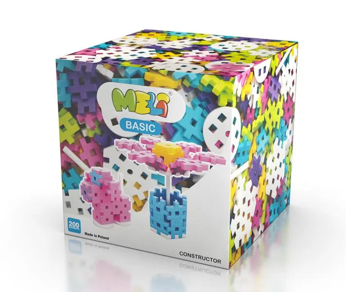 Bloques MELI - BASIC CONSTRUCTOR PASTEL 200 piezas