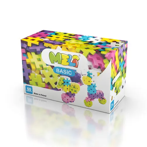 Bloques MELI - BASIC PASTEL 50 piezas