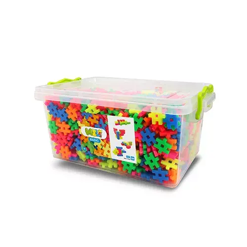 Bloques MELI - BASIC TRAVEL BOX 1200 piezas NEÓN