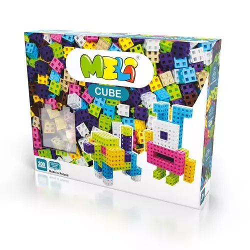 Bloques Meli CUBE PASTEL 200 piezas