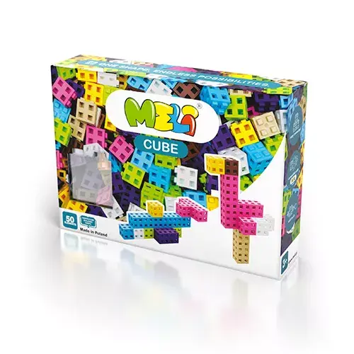 Bloques Meli CUBE PASTEL 50 piezas
