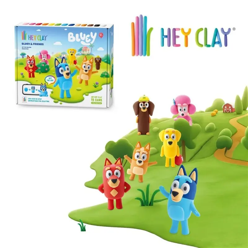 Bluey y sus Amigos set 6 figuras