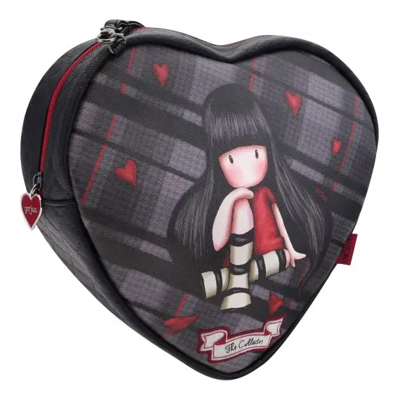 Bolsito Bandolera Corazón Gorjuss Gris - Santoro 846GJ01