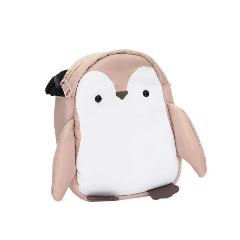 Bolso bandolera pinguino rosa - Yuko.B