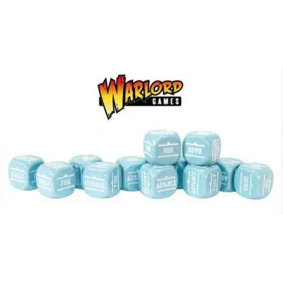 Bolt Action Orders Dice - Blue (12)