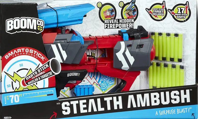 BOOMco Stealth Ambush Blaster Lanzadardos - Mattel CBP42