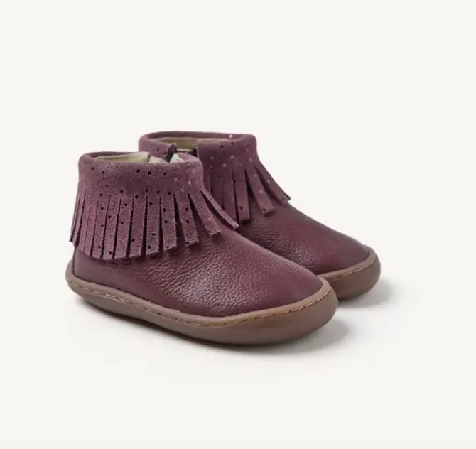 Botas piel flecos Levering Burdeos - Gioseppo