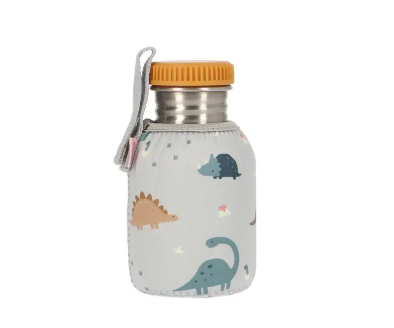 Botella Acero con Funda 350ml Dinos World