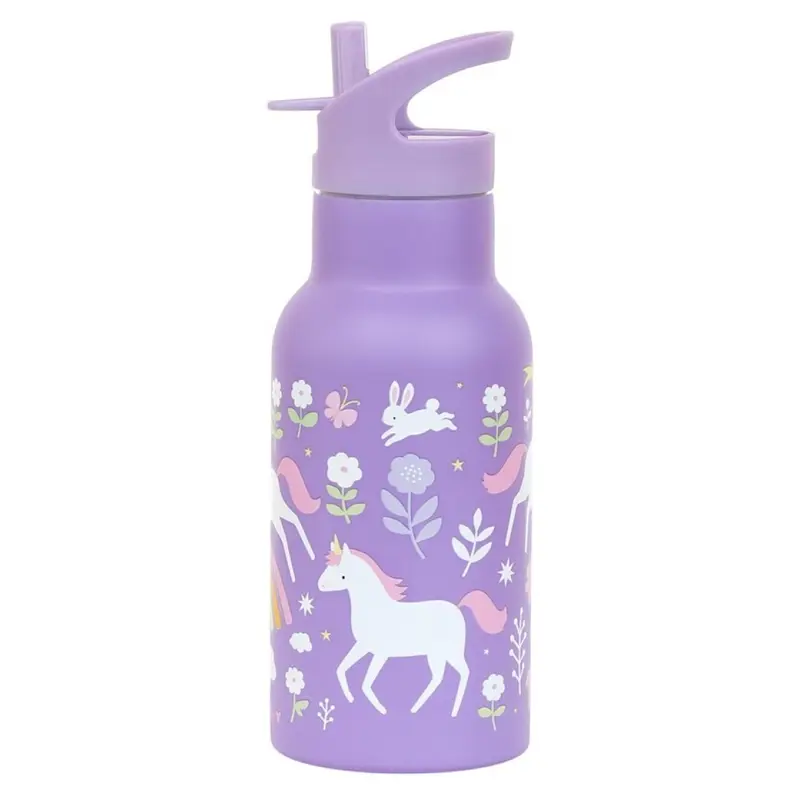 Botella Acero Unicornios 350ml - A Little Lovely Company