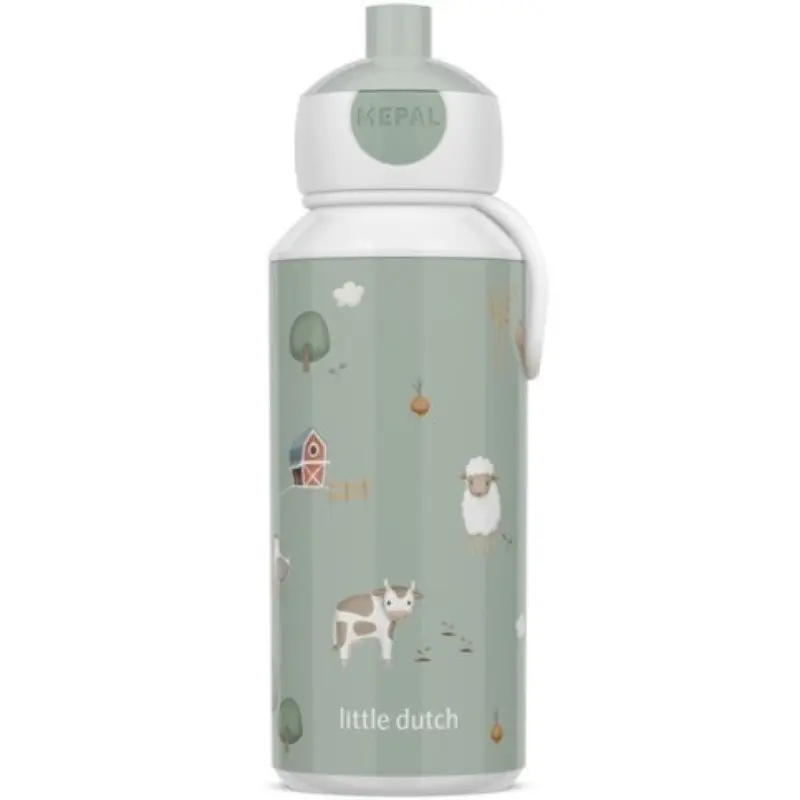 Botella Campus Pop-up 400ml Little Farm - Little Dutch