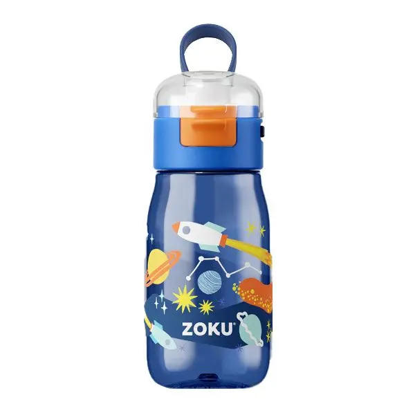 Botella Flip Cohetes Azul