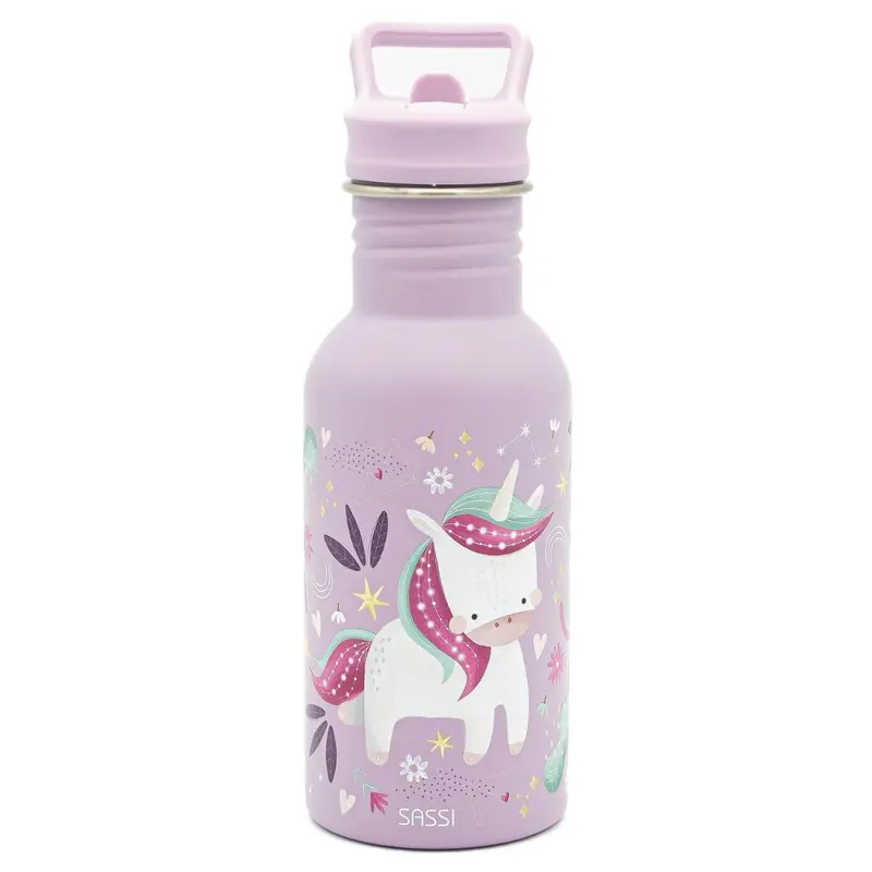 Botella inox. 500ml - Sparkly el Unicornio