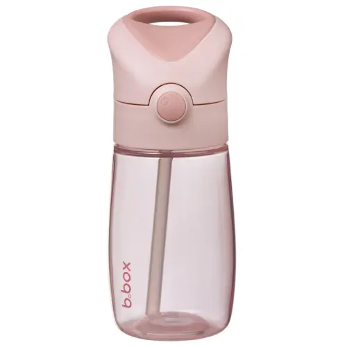 Botella Junior con pajita 380ml Rosa