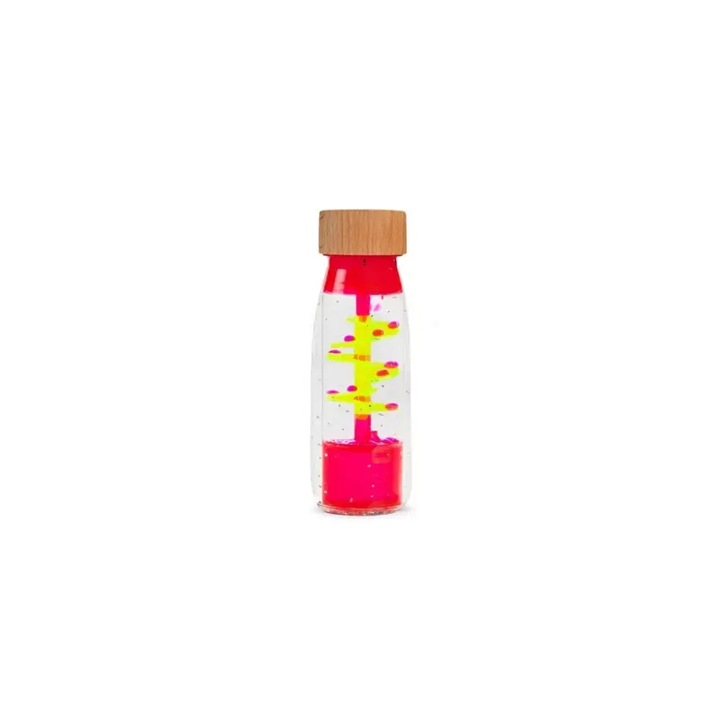 Botella Sensorial Espiral Rosa - Petit Boum