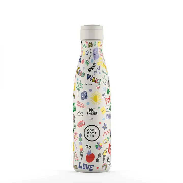 Botella Térmica Acero Cool Bottles Good Vibes 500ml