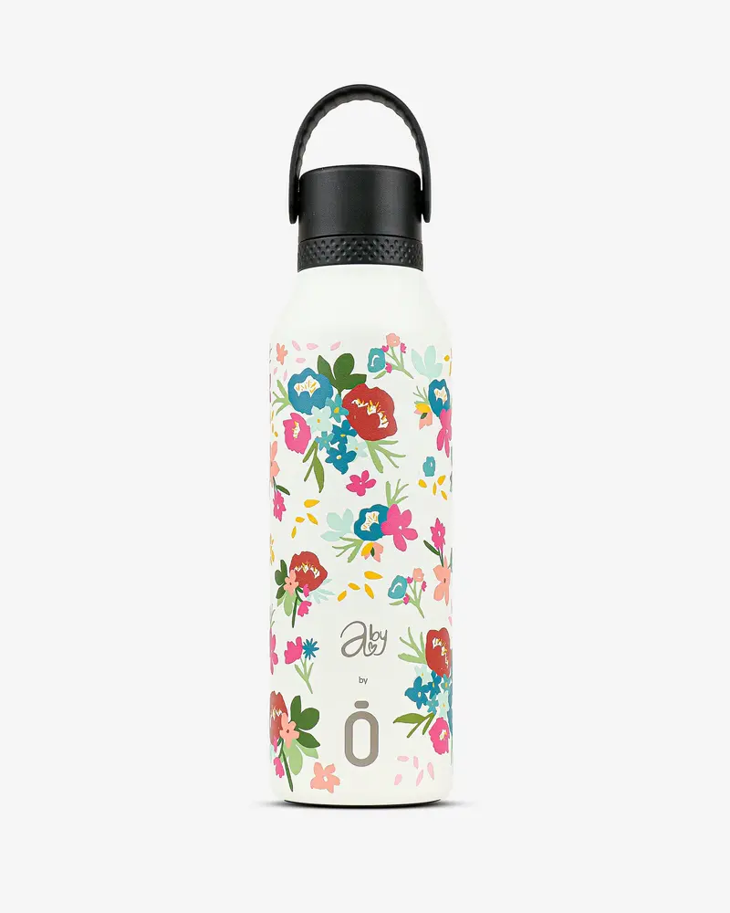 Botella Termo Mii 60 Abigail Morales - Bouquet Cream