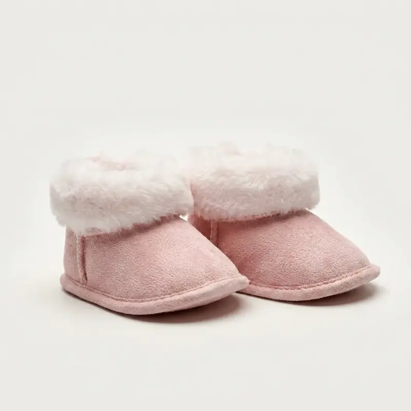 Botitas Rosa Borrego Muñecas - Calzado Invierno con Forro