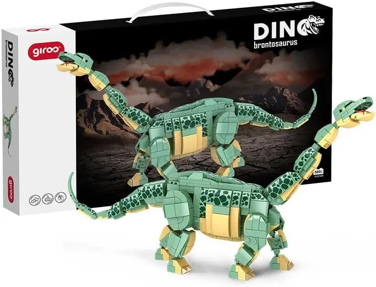 Brontosaurus para Construir 589 pzas. Giros – Kit Dinosaurio Encajes +6 años