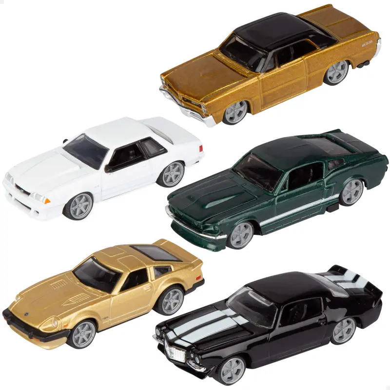 Burago Colección 5 coches en miniatura de metal vintage 1