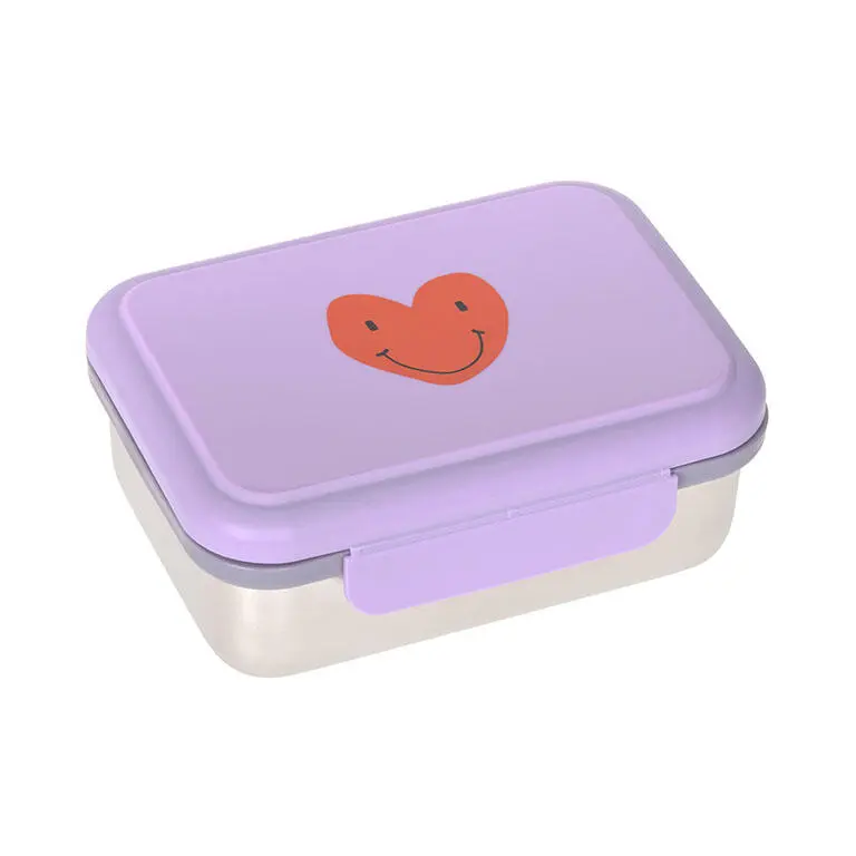 Caja Almuerzo Acero Inoxidable Heart Lilac - LÄSSIG