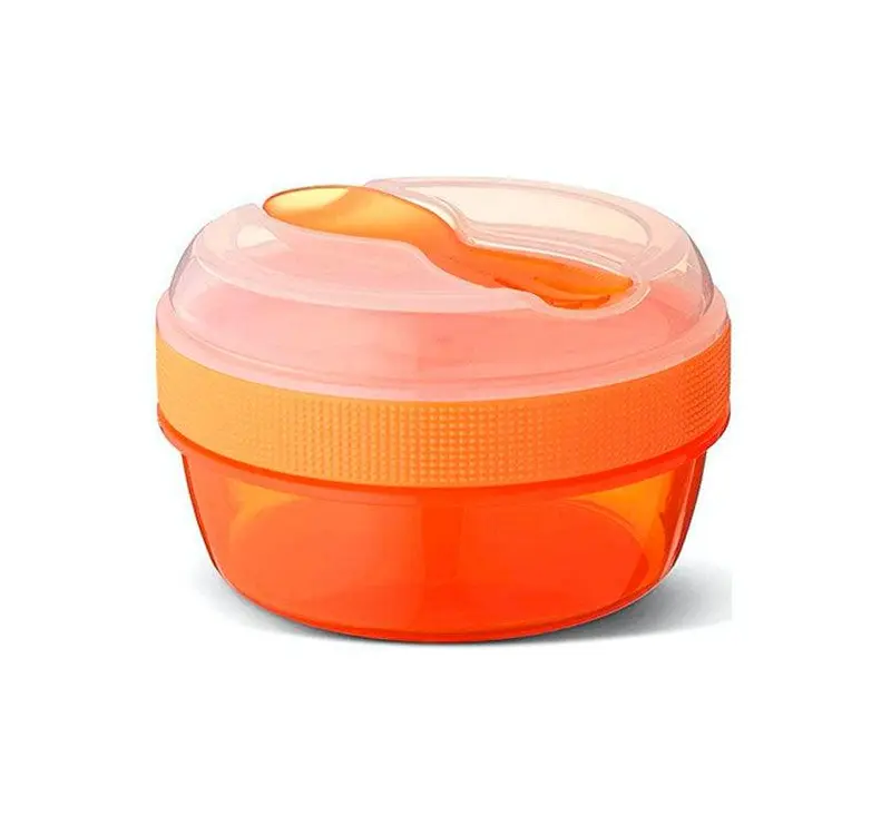 Caja Almuerzo con Tapa Refrigerante N'ice Cup Orange