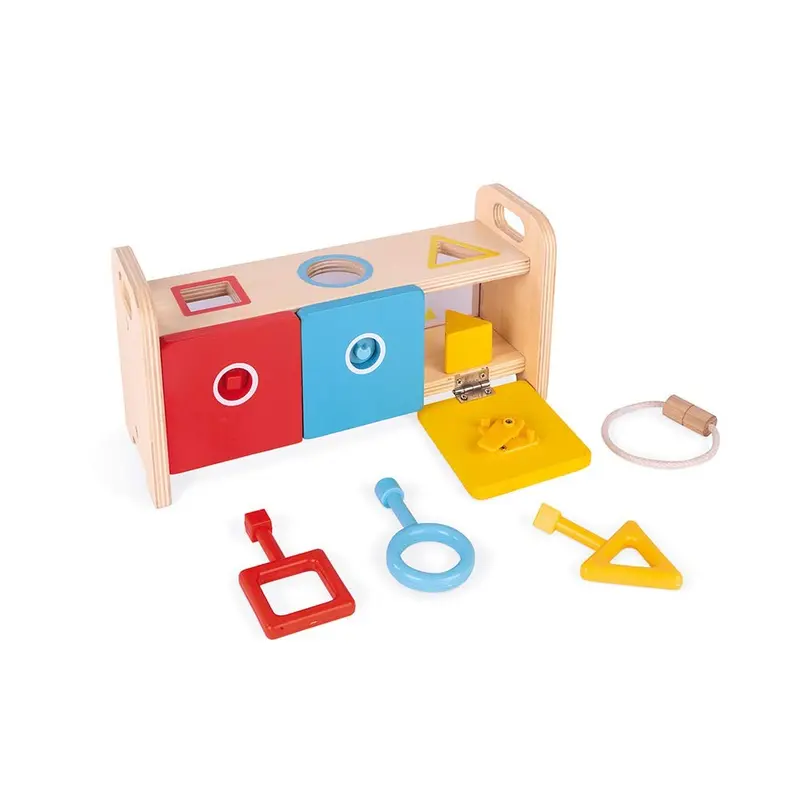 Caja de Llaves Montessori Janod | Formas y Colores 18m+