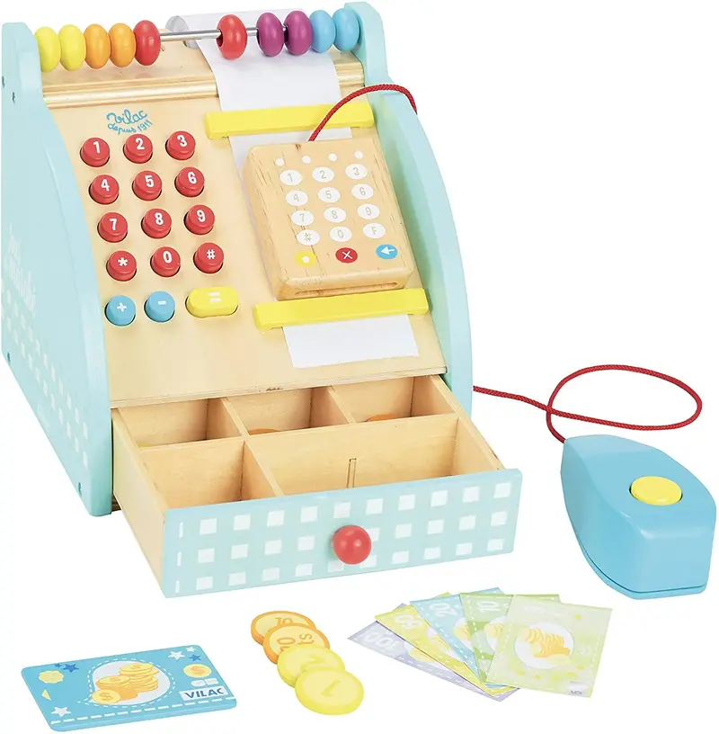 Caja Registradora de Madera Vilac | Juego de Imitación | +3 Años