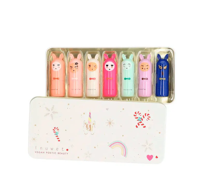 Cajita 7 bálsamos labiales Navidad
