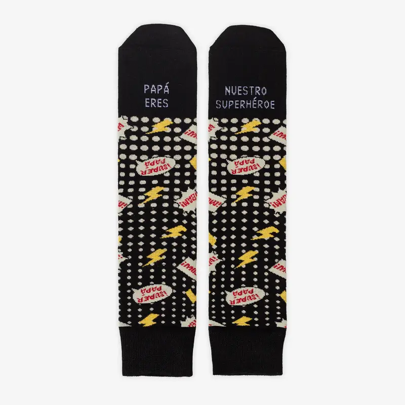 Calcetines "Papá eres nuestro superhéroe" - UO