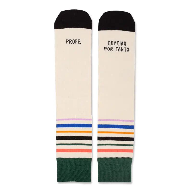 Calcetines "Profe, gracias por tanto" - UO