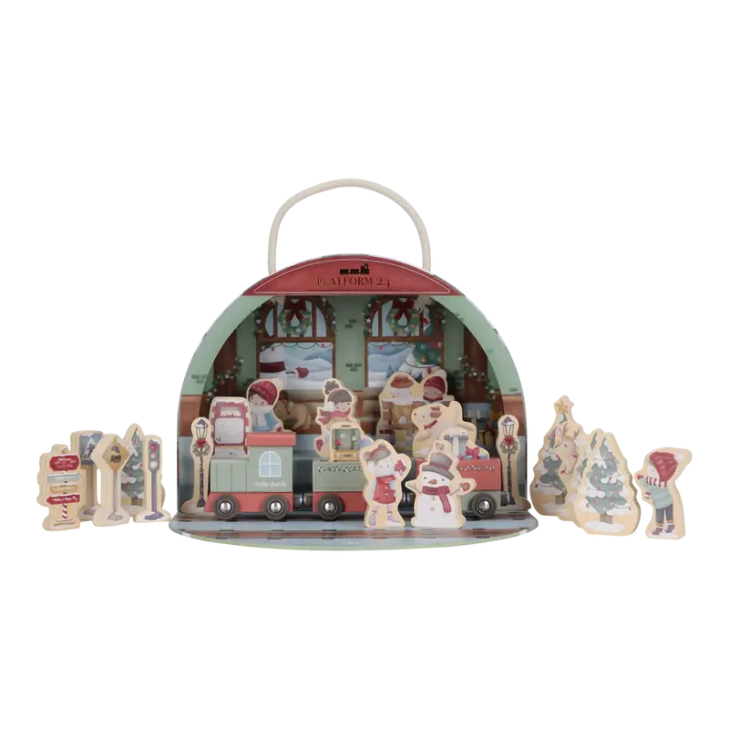 Calendario adviento tren navideño Little Dutch