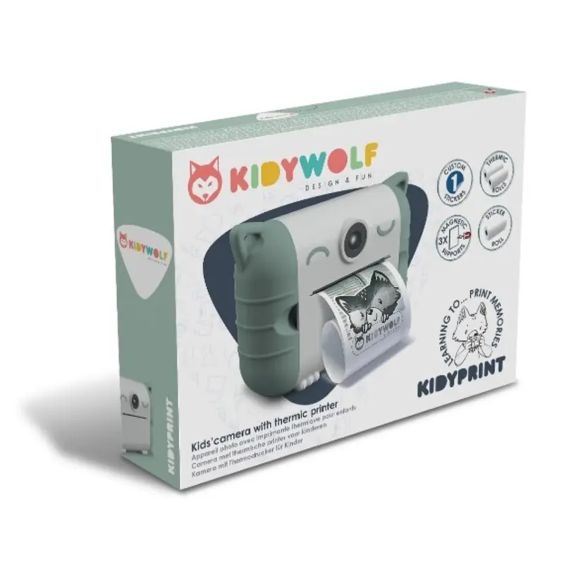 Cámara Instantánea Verde Kidyprint - Kidywolf
