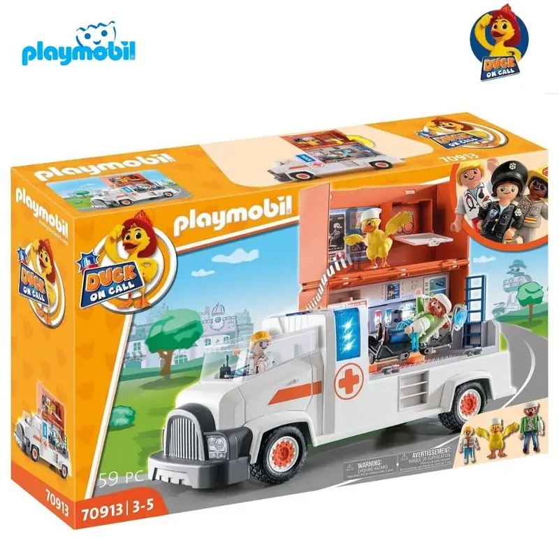 Camión ambulancia con estación Playmobil Duck on Call (70913)