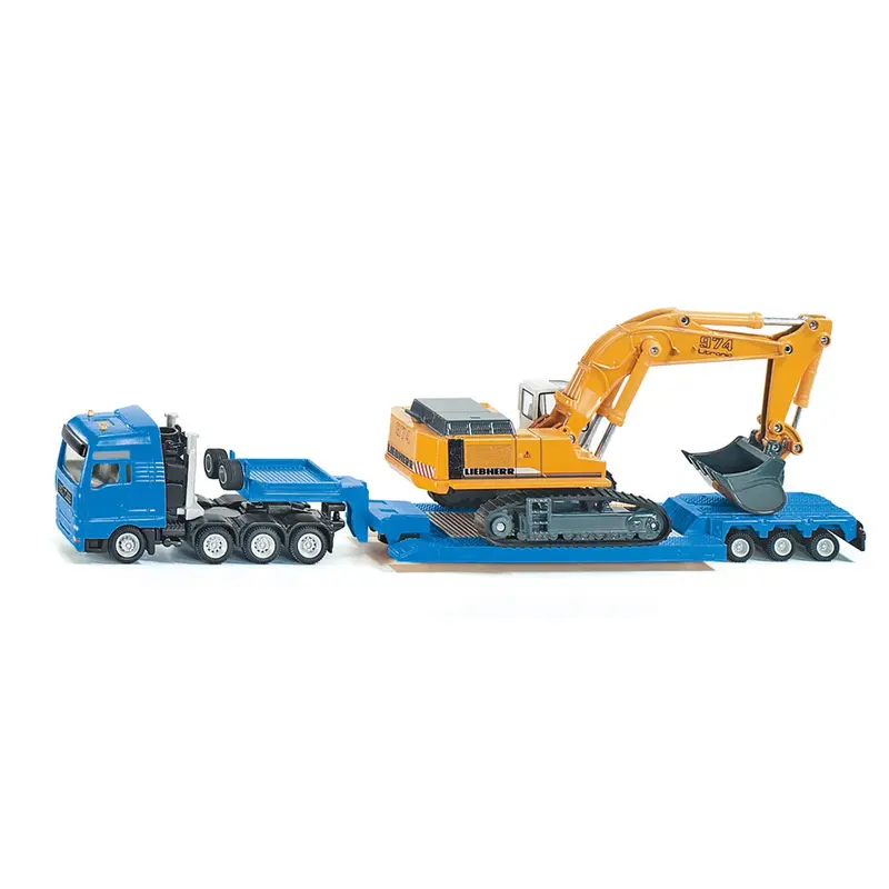 Camión Carga Pesada con Excavadora Liebherr 1