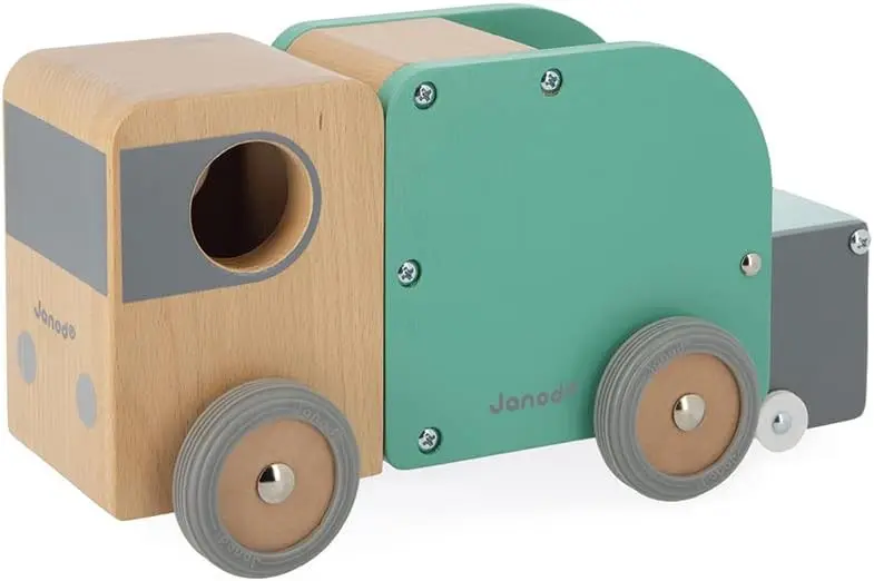 Camión de Basura de Madera - Bolid - Janod J04633