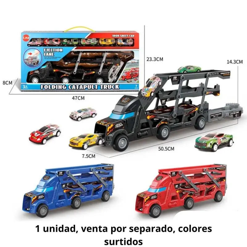 CAMION PORTA COCHES CON 6 VEHICULOS
