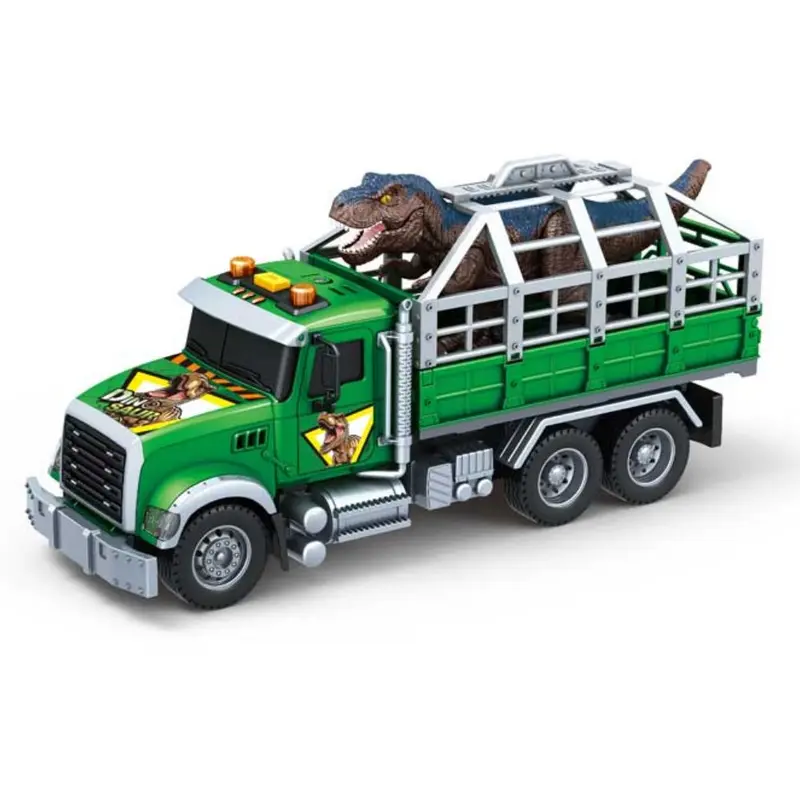 CAMION PORTA DINOSAURIO CON LUZ Y SONIDO ESCALA 1/14